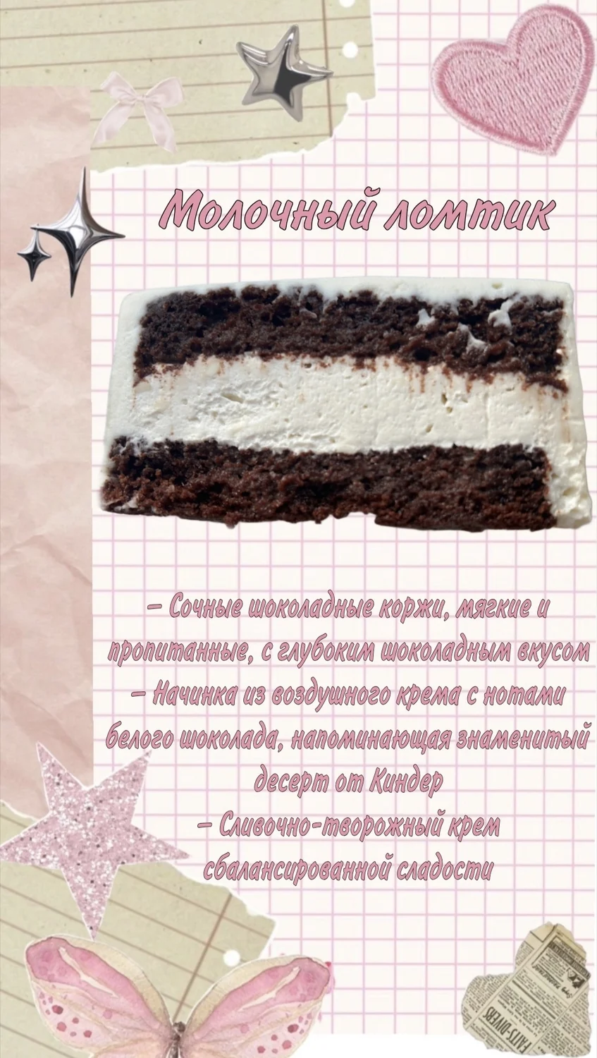 Начинка Молочный ломтик для тортов Pinkly
