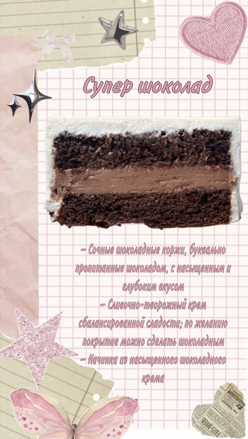Начинка Супер шоколад для тортов Pinkly